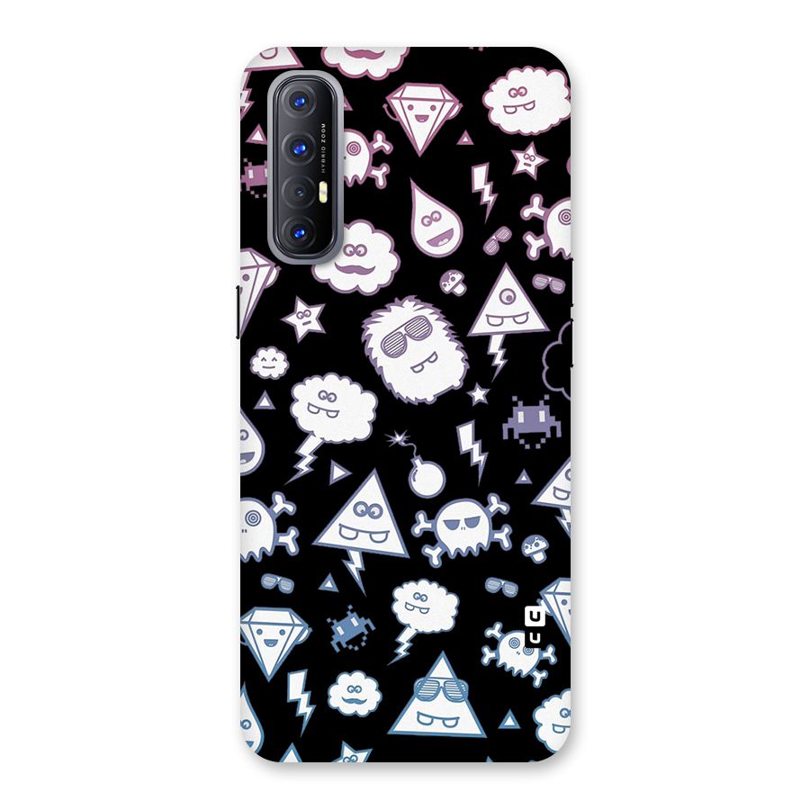 Funny Faces Back Case for Reno3 Pro