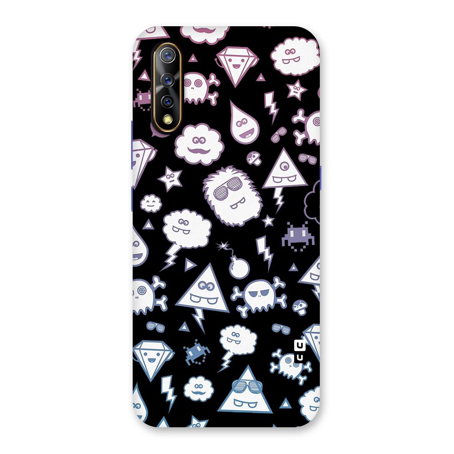 Funny Faces Back Case for Vivo S1