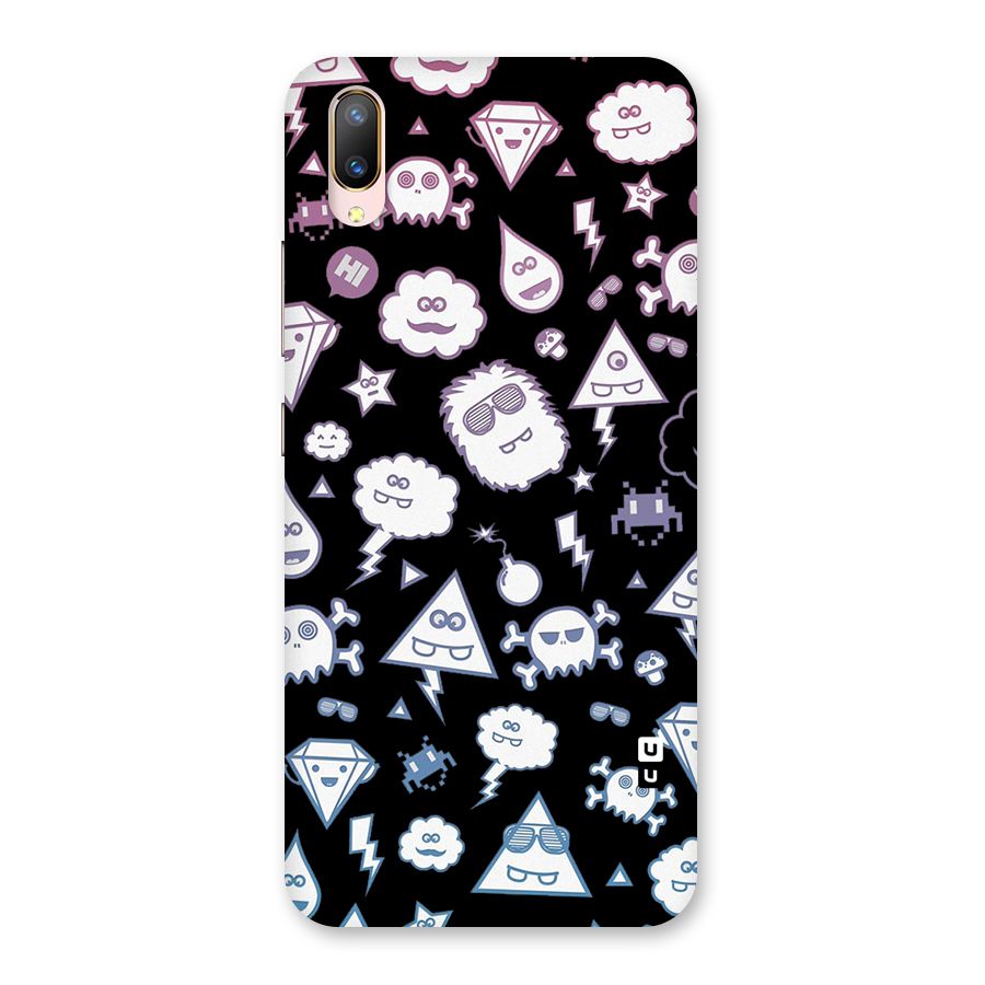 Funny Faces Back Case for Vivo V11 Pro