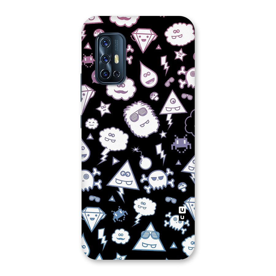Funny Faces Back Case for Vivo V17