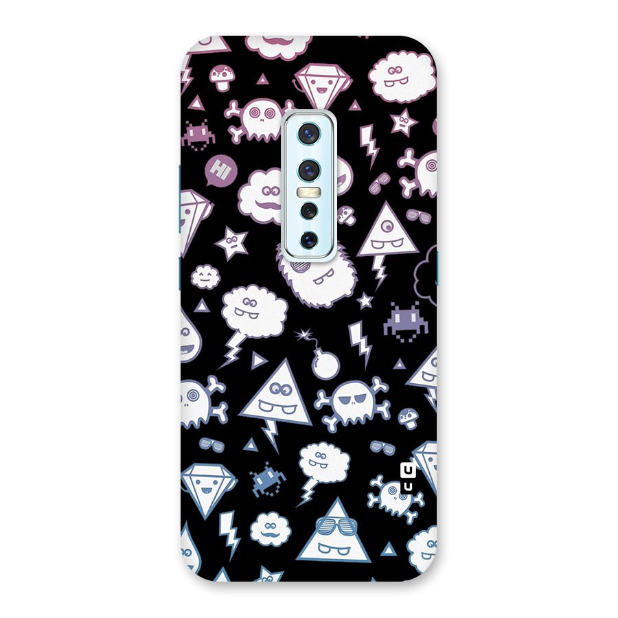 Funny Faces Back Case for Vivo V17 Pro