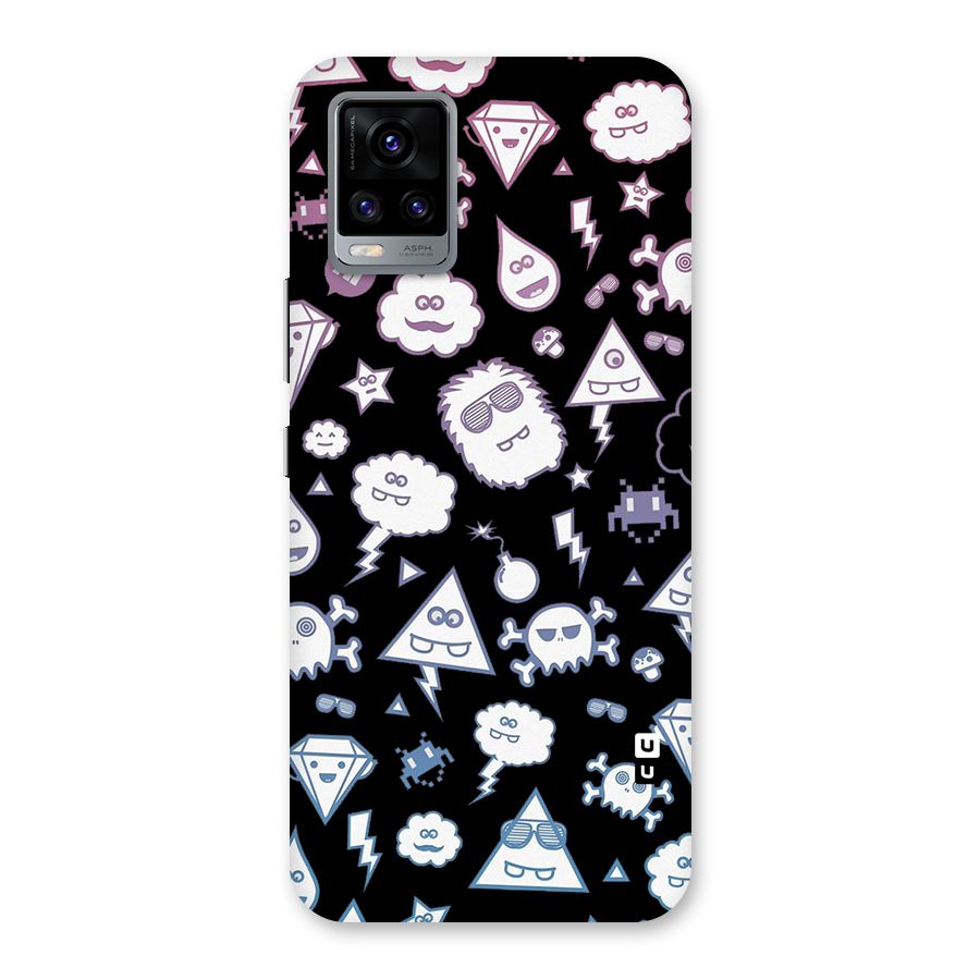 Funny Faces Back Case for Vivo V20