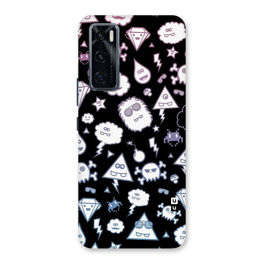 Funny Faces Back Case for Vivo V20 SE