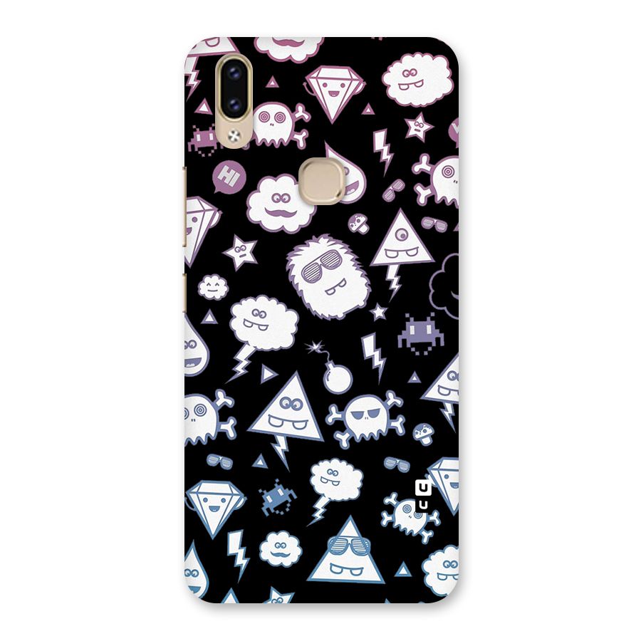 Funny Faces Back Case for Vivo V9 Youth
