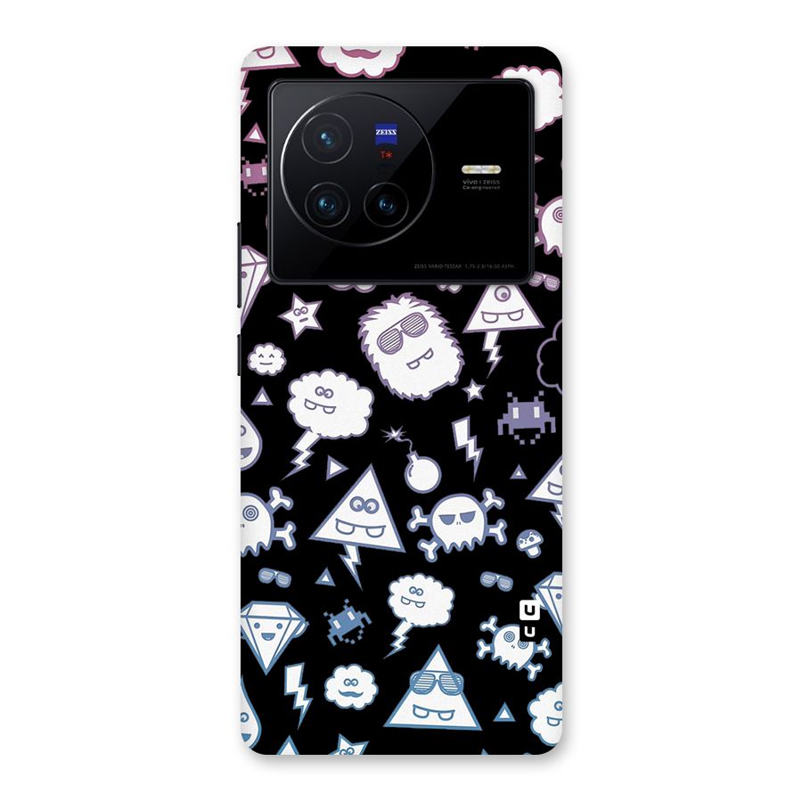 Funny Faces Back Case for Vivo X80