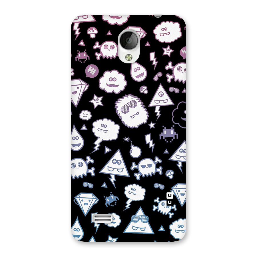 Funny Faces Back Case for Vivo Y21