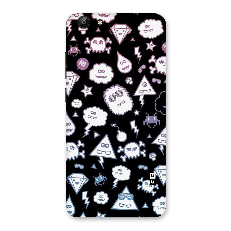 Funny Faces Back Case for Vivo Y69