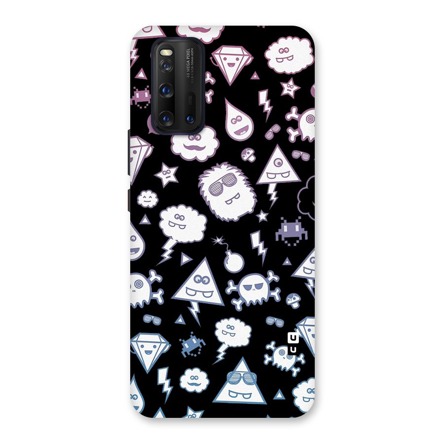 Funny Faces Back Case for Vivo iQOO 3