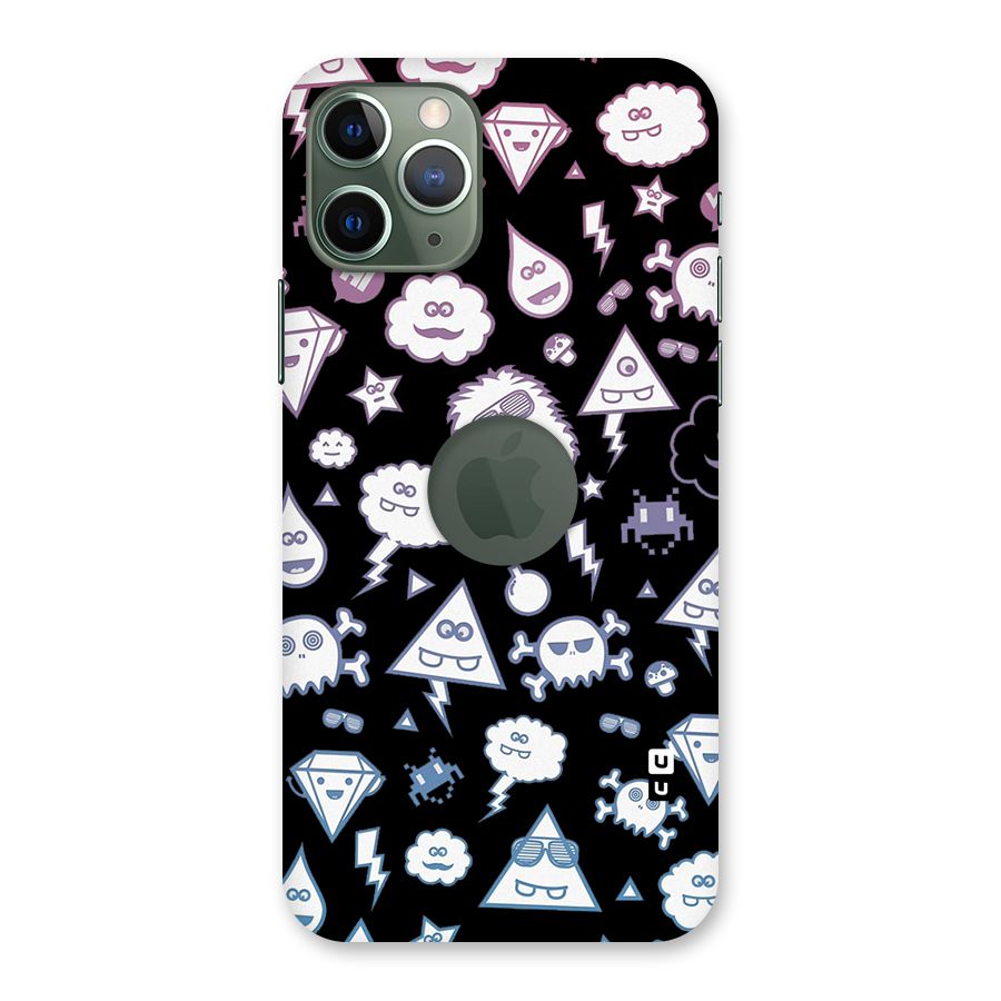 Funny Faces Back Case for iPhone 11 Pro Logo  Cut