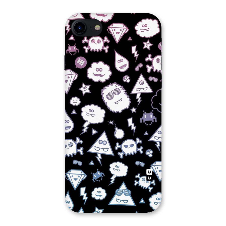 Funny Faces Back Case for iPhone SE 2020
