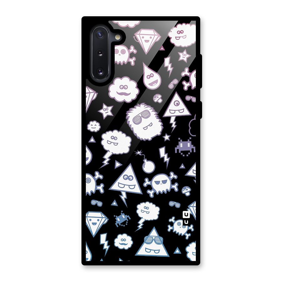 Funny Faces Glass Back Case for Galaxy Note 10