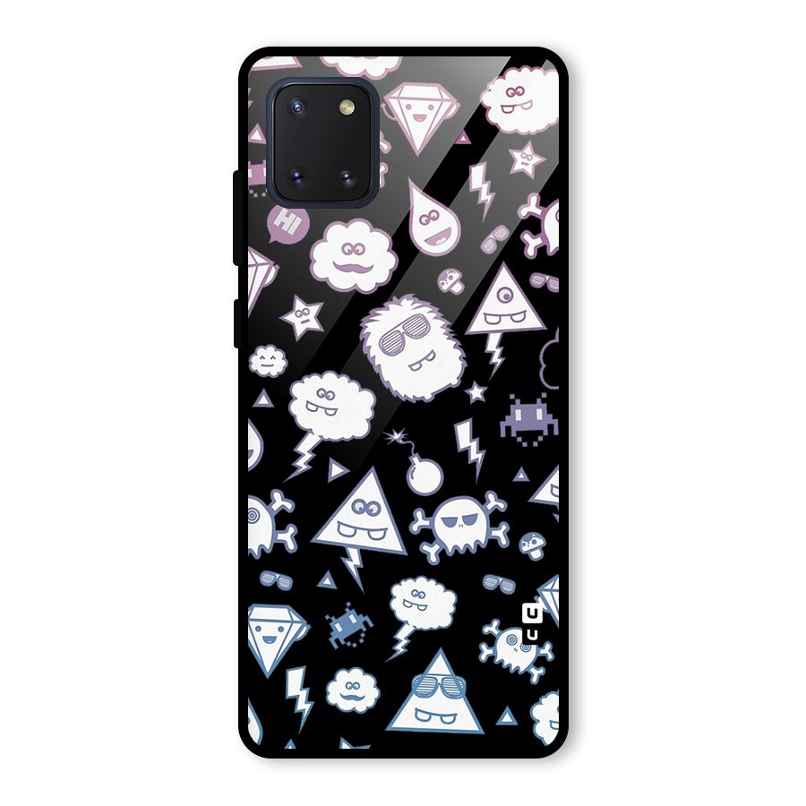 Funny Faces Glass Back Case for Galaxy Note 10 Lite