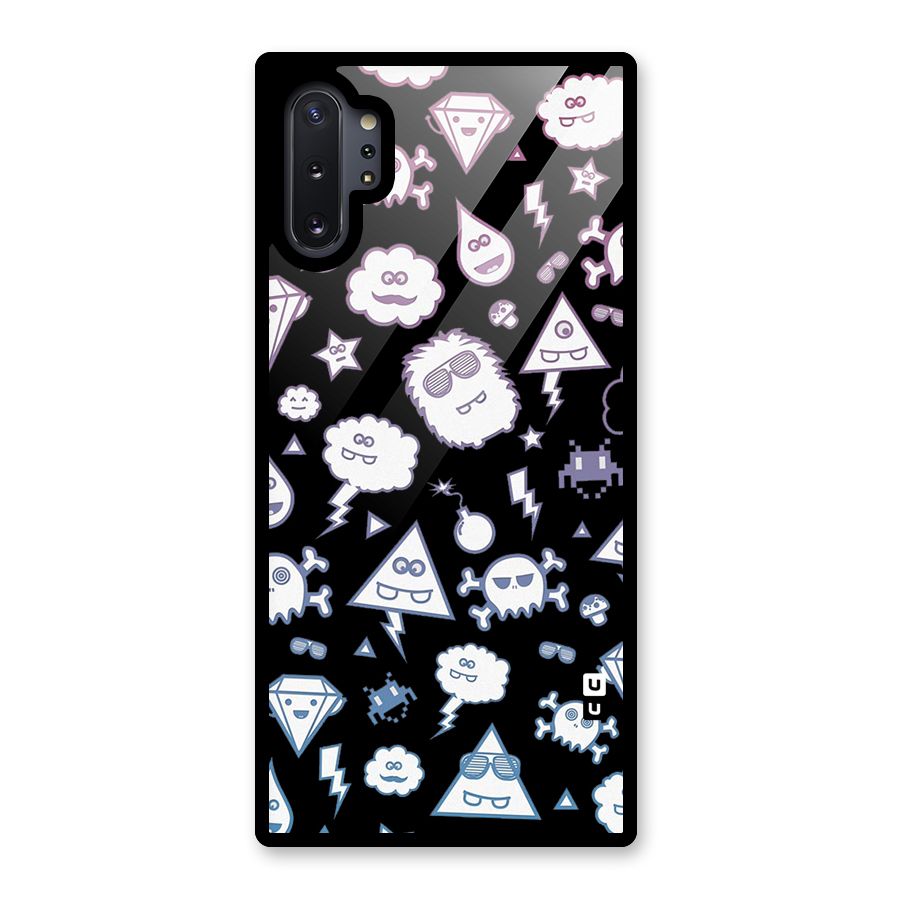 Funny Faces Glass Back Case for Galaxy Note 10 Plus