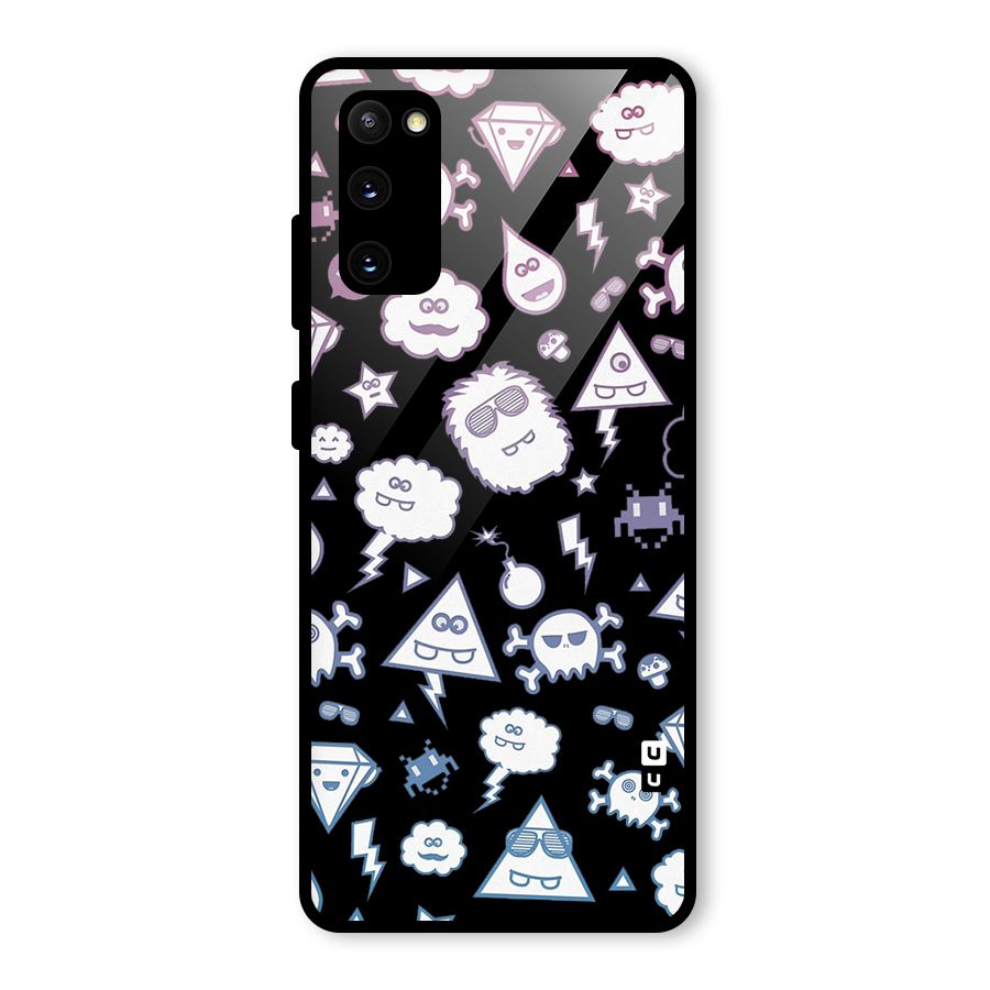 Funny Faces Glass Back Case for Galaxy S20 FE 5G