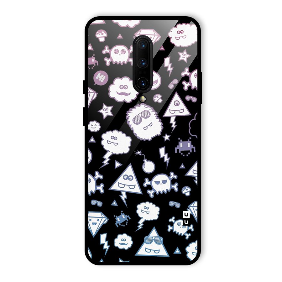 Funny Faces Glass Back Case for OnePlus 7 Pro