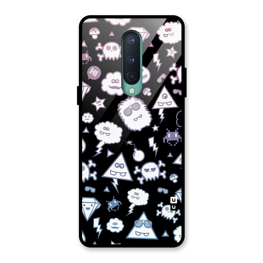 Funny Faces Glass Back Case for OnePlus 8
