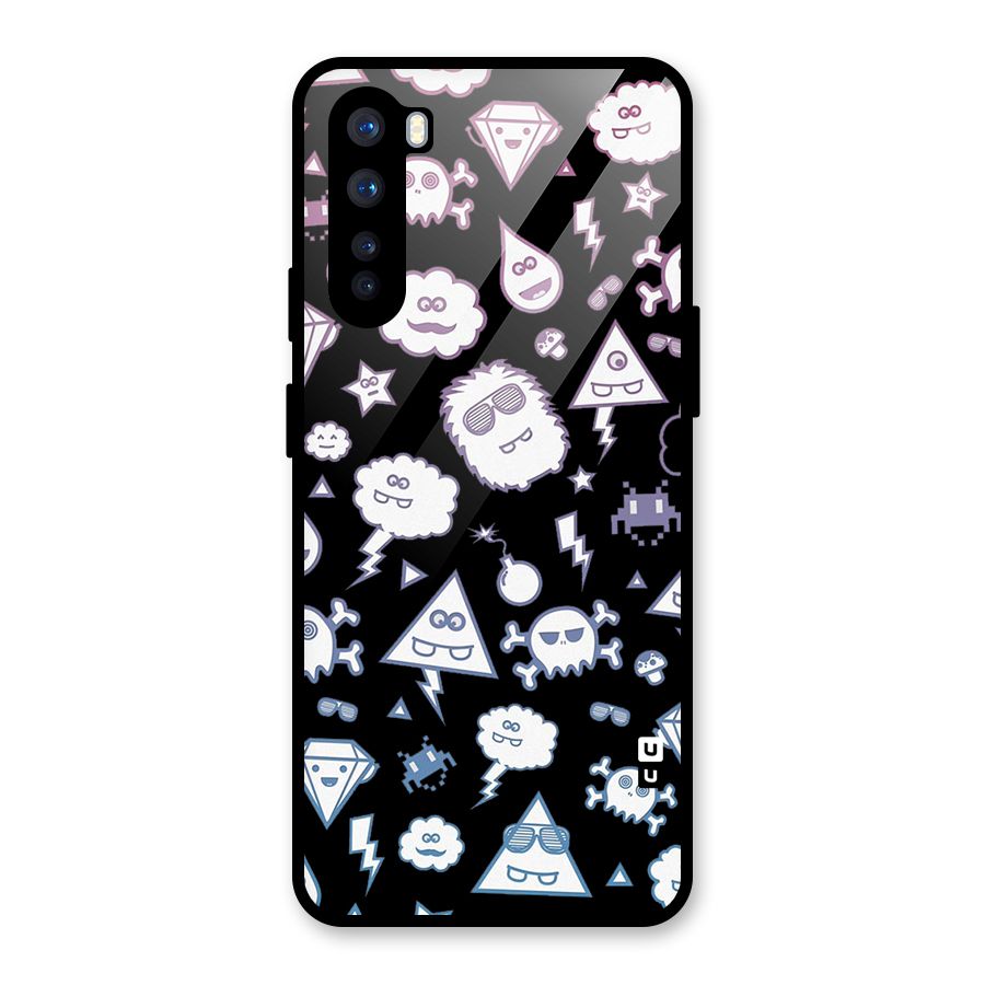 Funny Faces Glass Back Case for OnePlus Nord