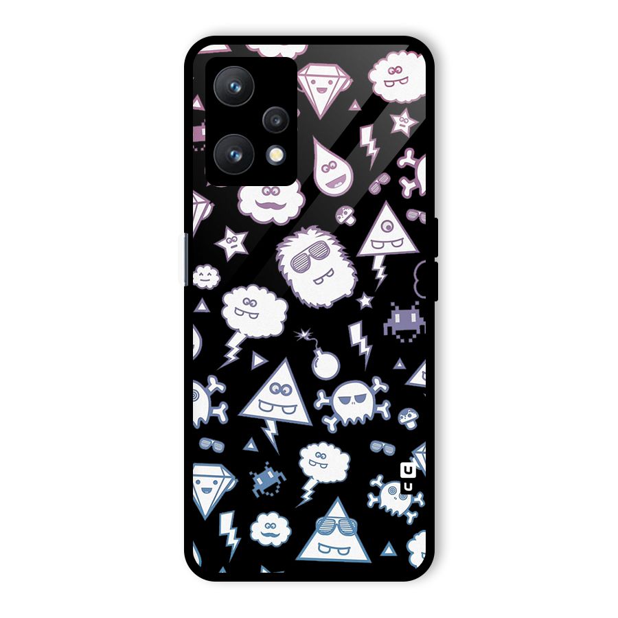 Funny Faces Glass Back Case for Realme 9 Pro 5G