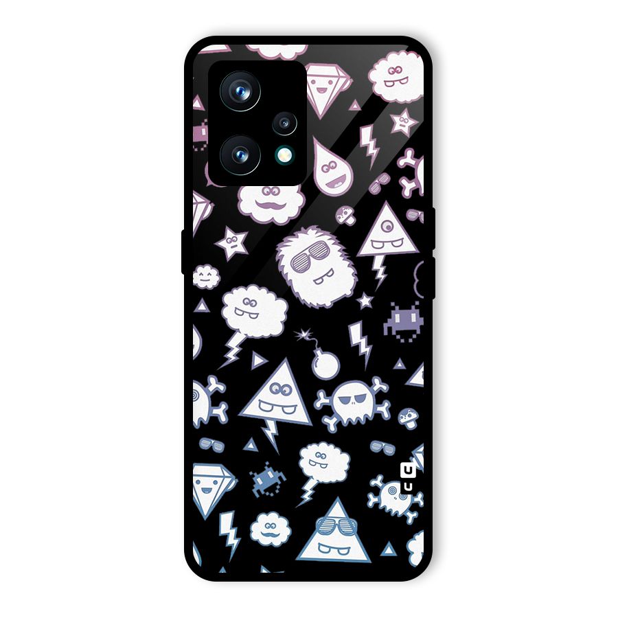 Funny Faces Glass Back Case for Realme 9 Pro Plus 5G