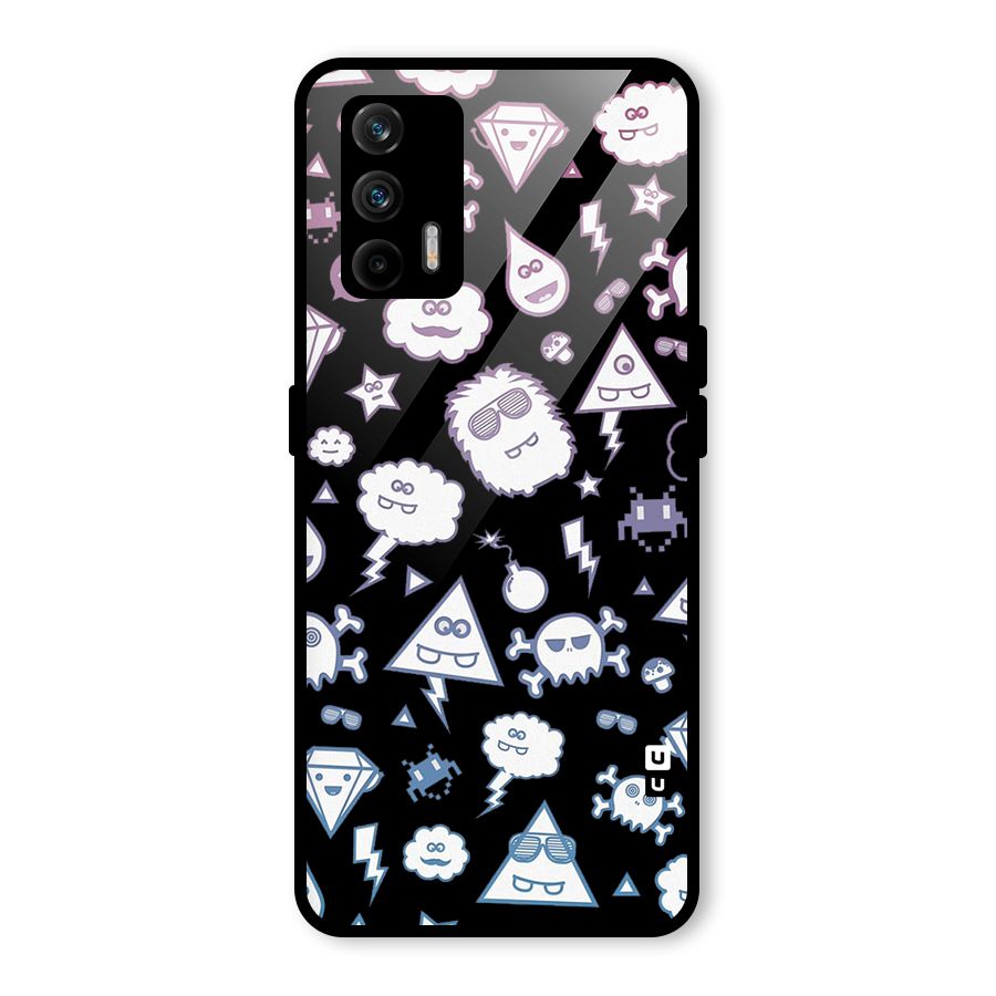 Funny Faces Glass Back Case for Realme GT 5G