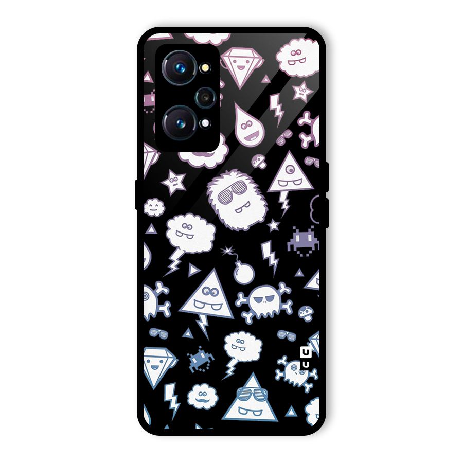 Funny Faces Glass Back Case for Realme GT Neo2
