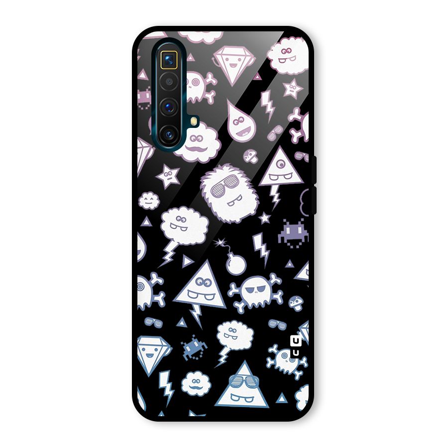 Funny Faces Glass Back Case for Realme X3