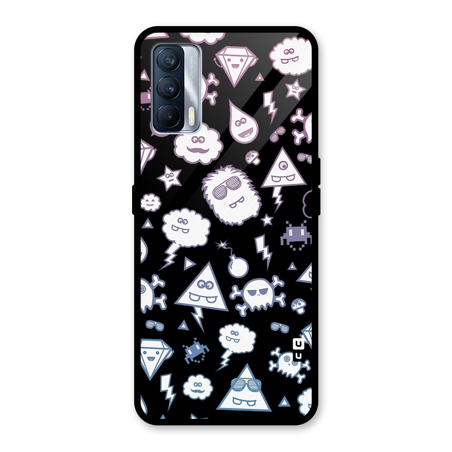 Funny Faces Glass Back Case for Realme X7