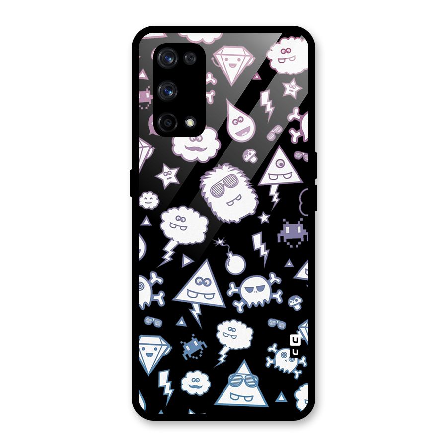 Funny Faces Glass Back Case for Realme X7 Pro
