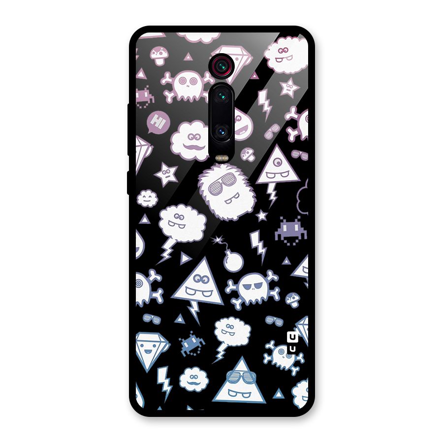 Funny Faces Glass Back Case for Redmi K20