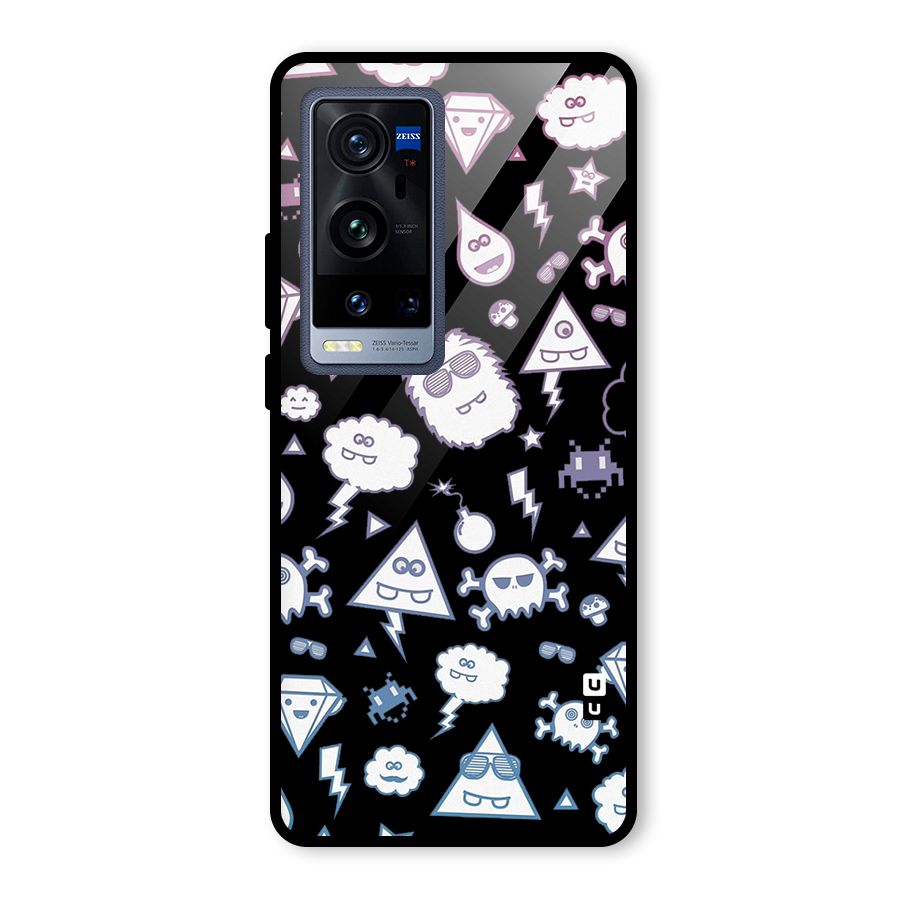 Funny Faces Glass Back Case for Vivo X60 Pro Plus