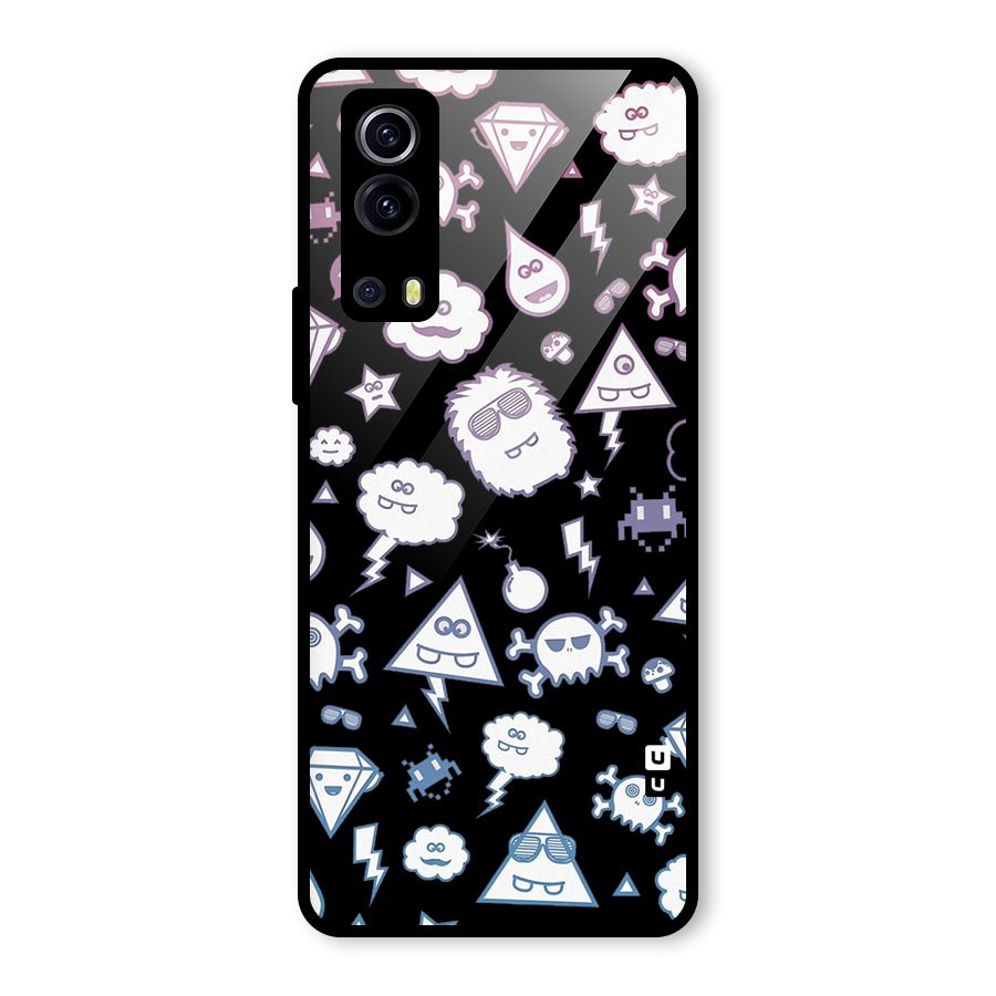 Funny Faces Glass Back Case for Vivo iQOO Z3