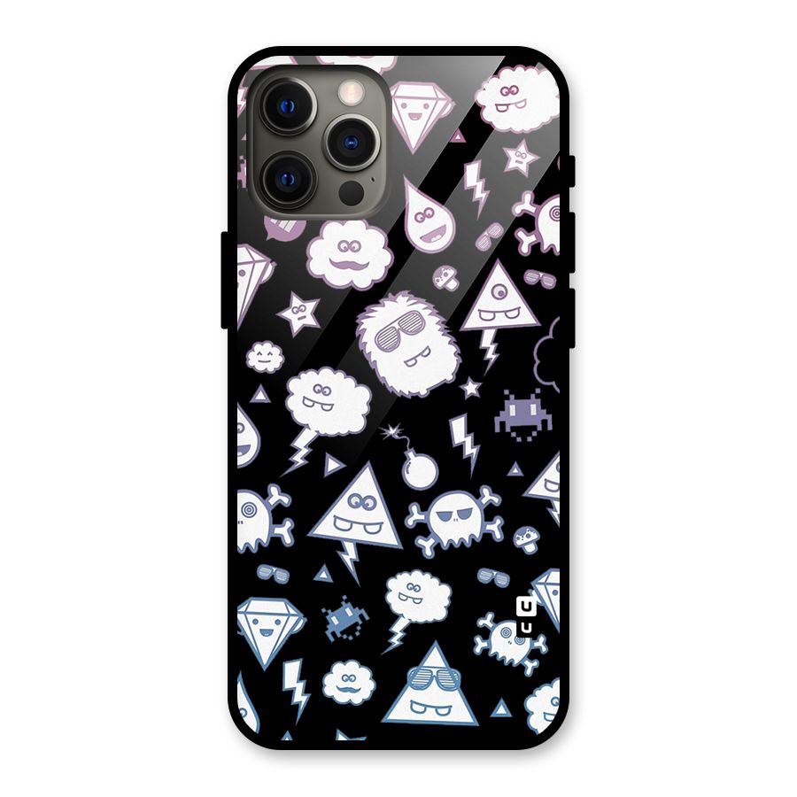Funny Faces Glass Back Case for iPhone 12 Pro Max