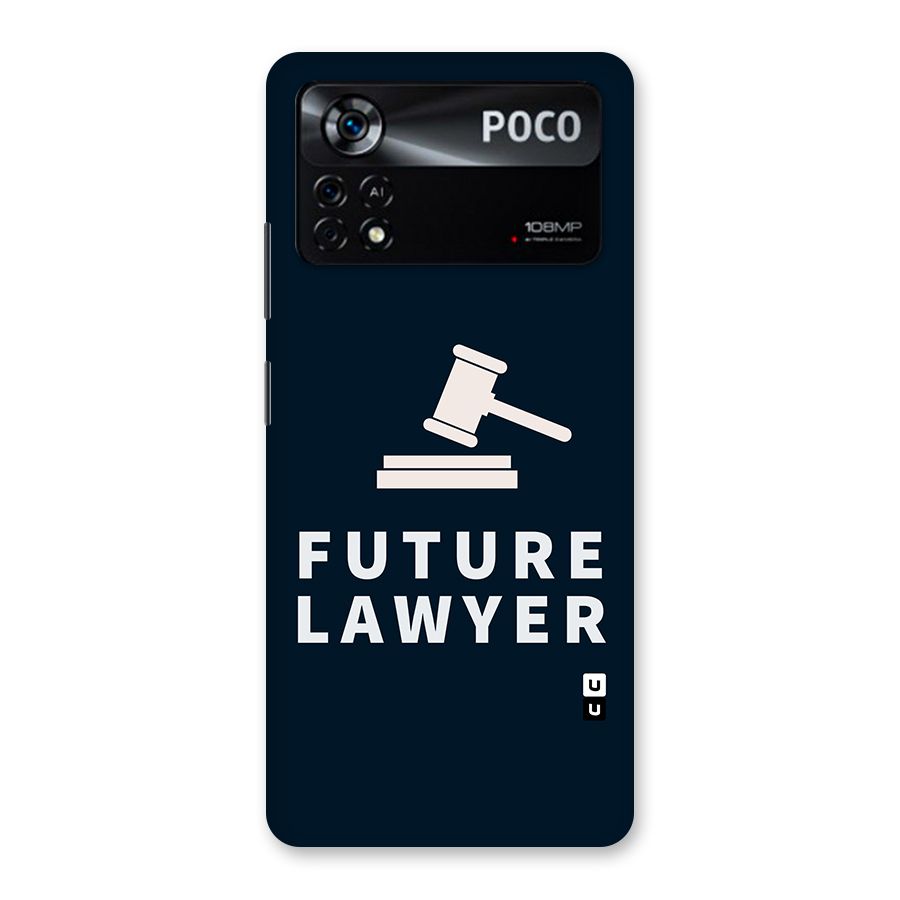 Future Lawyer Back Case for Poco X4 Pro 5G