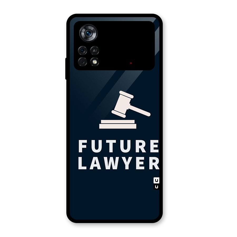 Future Lawyer Glass Back Case for Poco X4 Pro 5G