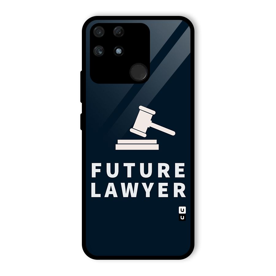 Future Lawyer Glass Back Case for Realme Narzo 50A