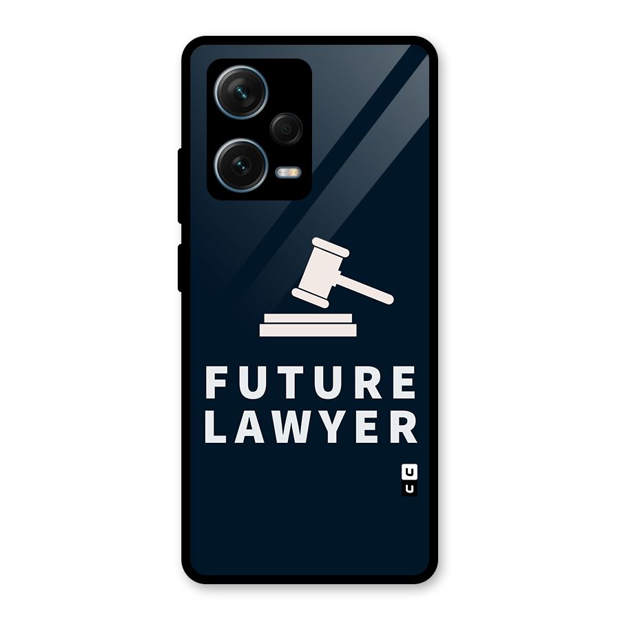 Future Lawyer Glass Back Case for Redmi Note 12 Pro Plus 5G