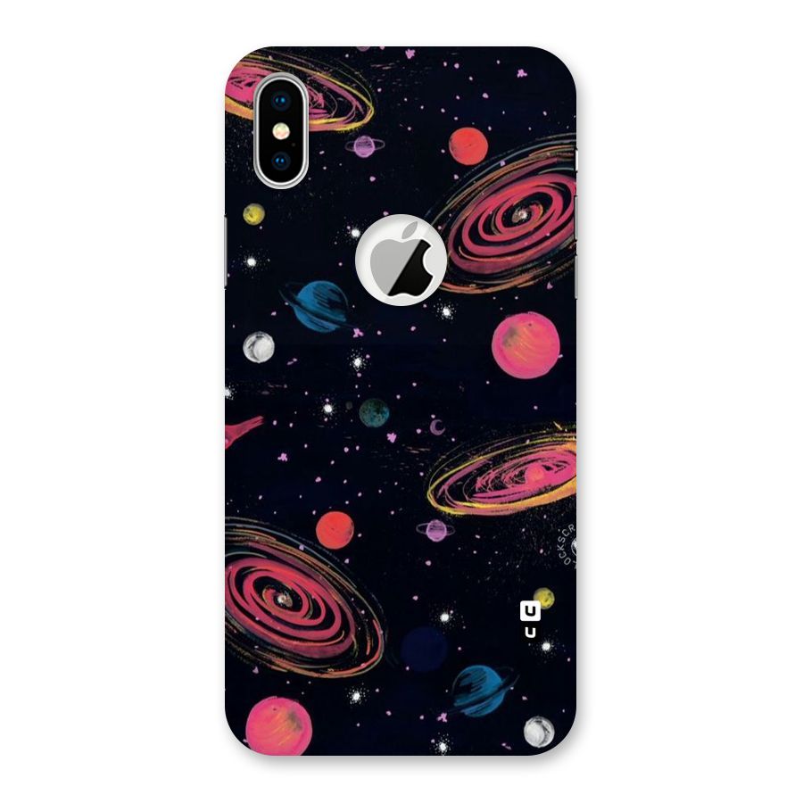 Galaxy Beauty Back Case for iPhone X Logo Cut