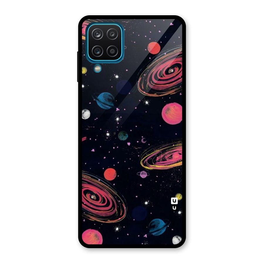 Galaxy Beauty Glass Back Case for Galaxy A12