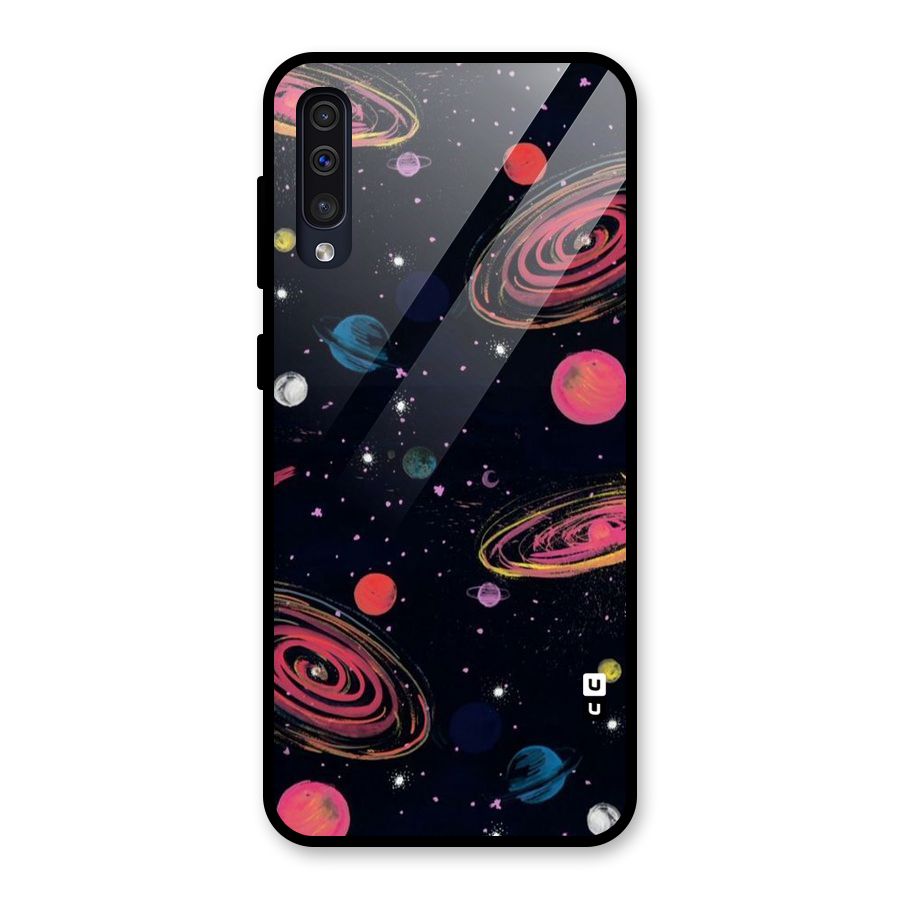 Galaxy Beauty Glass Back Case for Galaxy A50