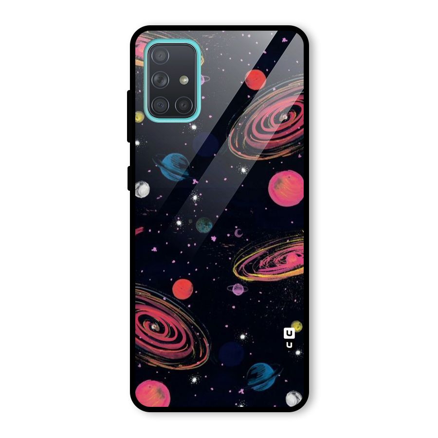 Galaxy Beauty Glass Back Case for Galaxy A71
