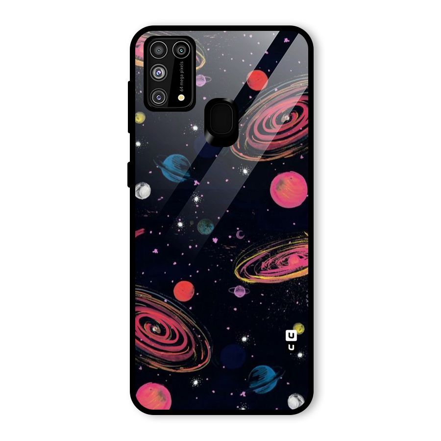 Galaxy Beauty Glass Back Case for Galaxy F41