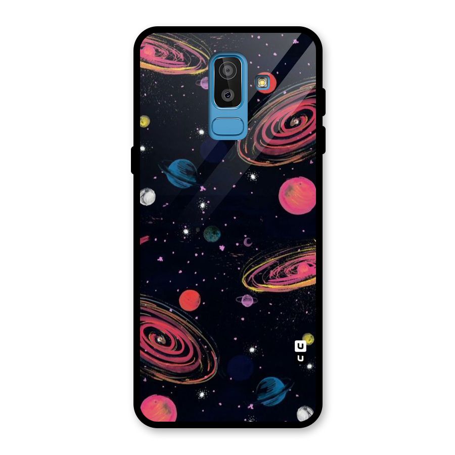 Galaxy Beauty Glass Back Case for Galaxy J8
