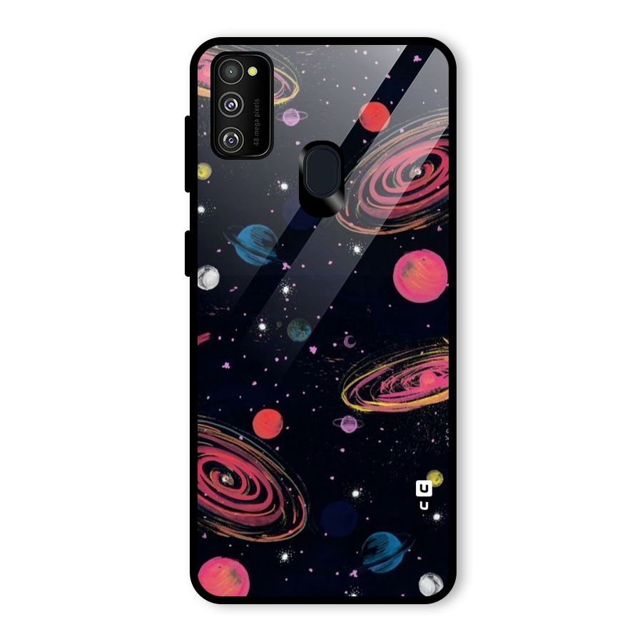 Galaxy Beauty Glass Back Case for Galaxy M21