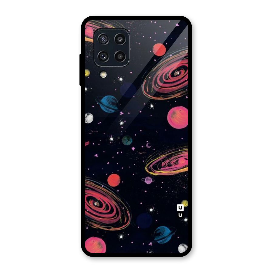 Galaxy Beauty Glass Back Case for Galaxy M32