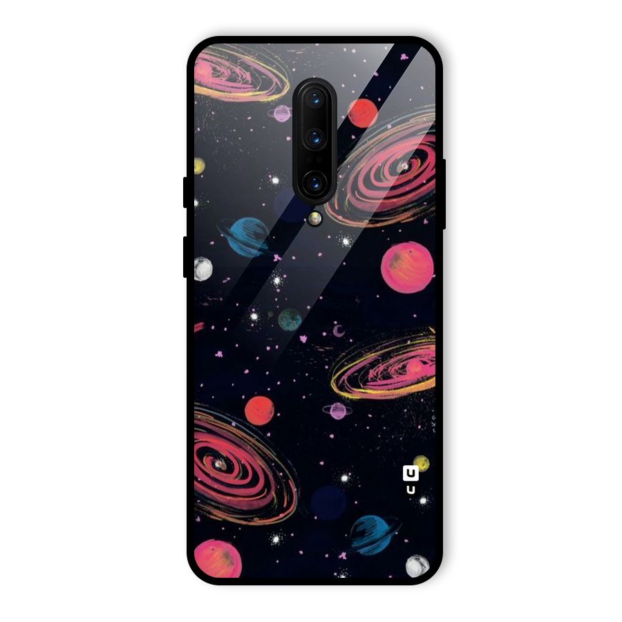 Galaxy Beauty Glass Back Case for OnePlus 7 Pro
