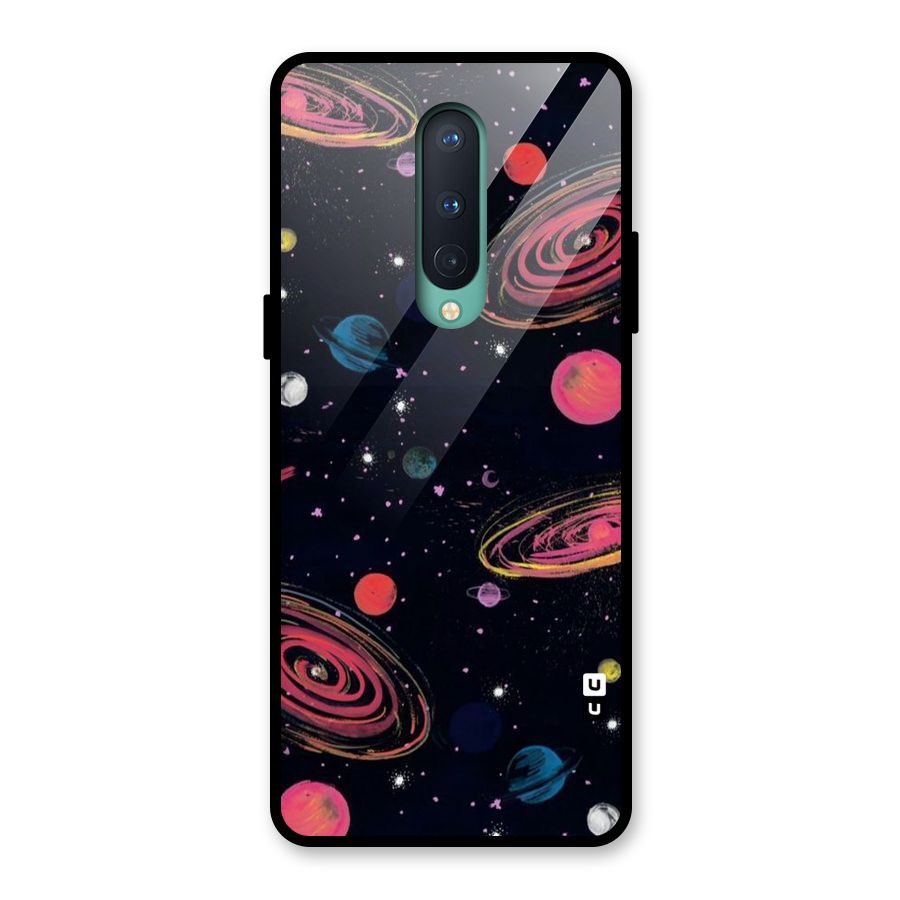 Galaxy Beauty Glass Back Case for OnePlus 8