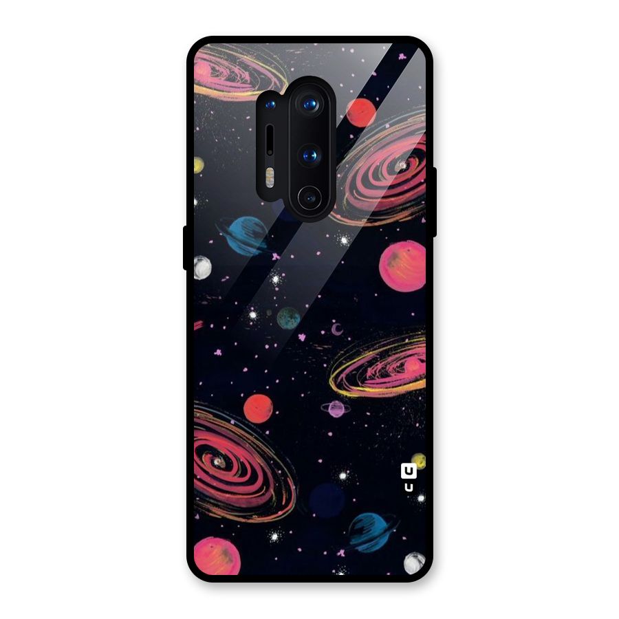 Galaxy Beauty Glass Back Case for OnePlus 8 Pro