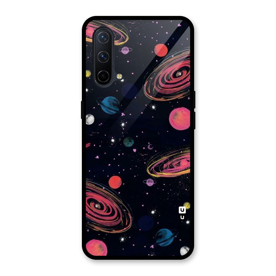 Galaxy Beauty Glass Back Case for OnePlus Nord CE 5G