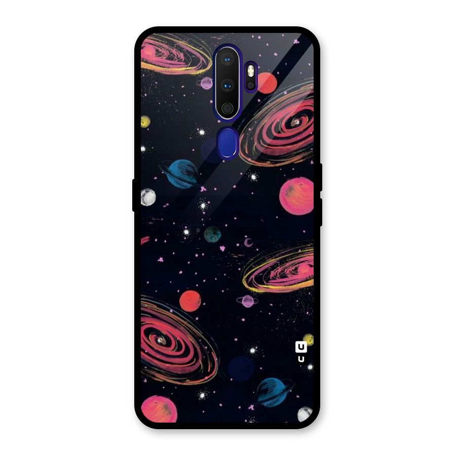 Galaxy Beauty Glass Back Case for Oppo A9 (2020)