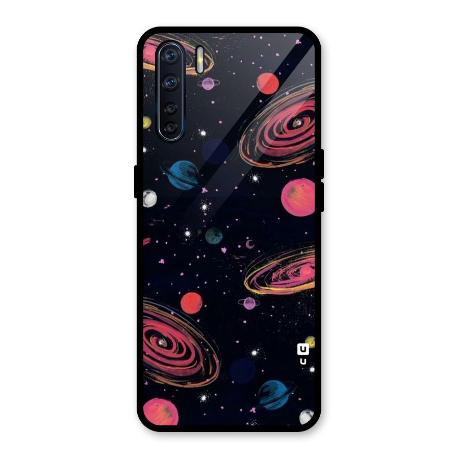 Galaxy Beauty Glass Back Case for Oppo F15
